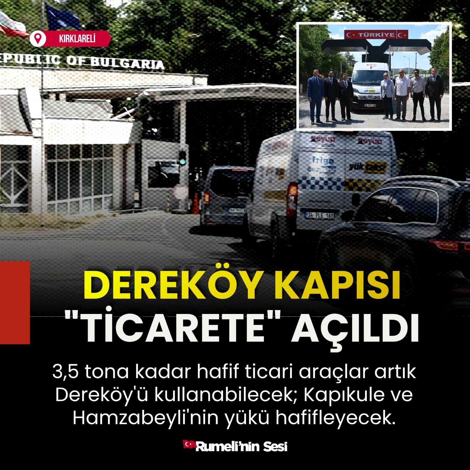 Dereköy kapısı "ticarete" açıldı