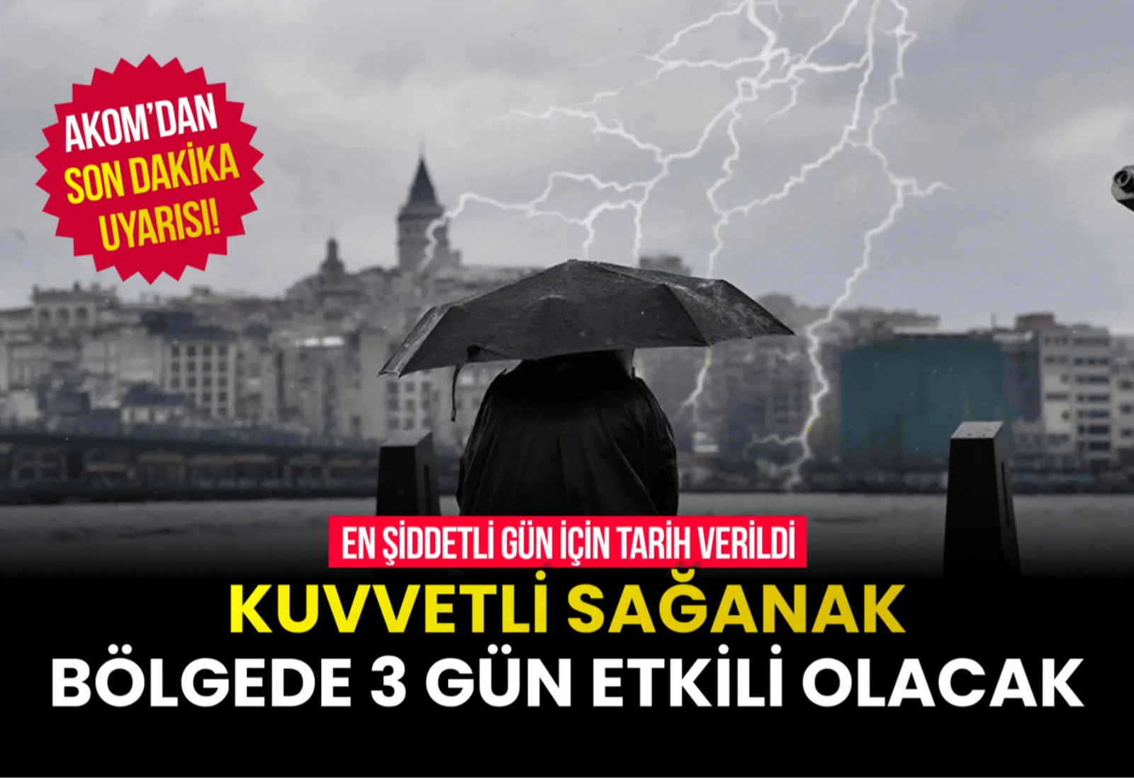 AKOM ve Meteoroloji’den Peş Peşe Uyarı: İstanbul ve Trakya’da 3 Gün Sürecek! Cumartesiye Dikkat…