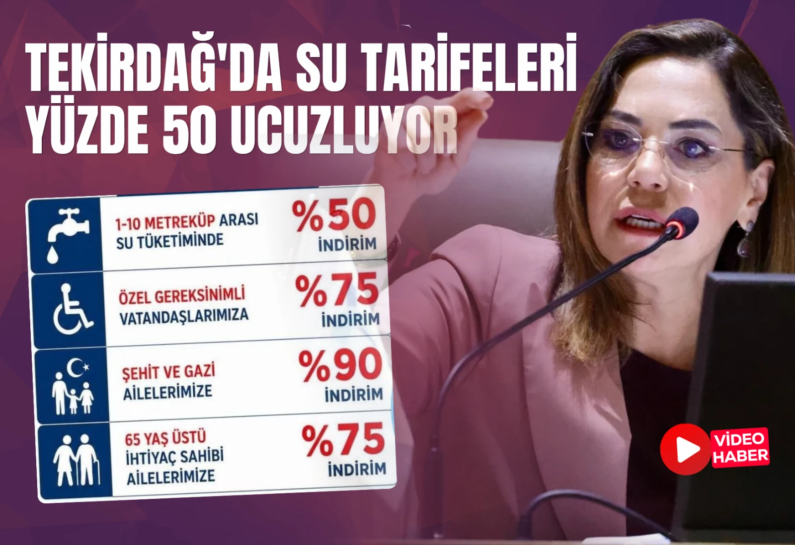 TESKİ Genel Kurulu'ndan İndirim Kararı: Tekirdağ'da Su Tarifeleri Yüzde 50 Ucuzluyor